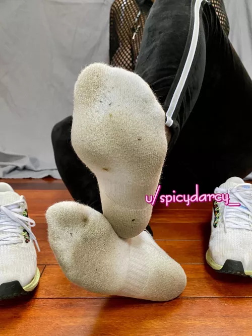 Are these socks dirty enough for you yet? by Spicydarcy_
