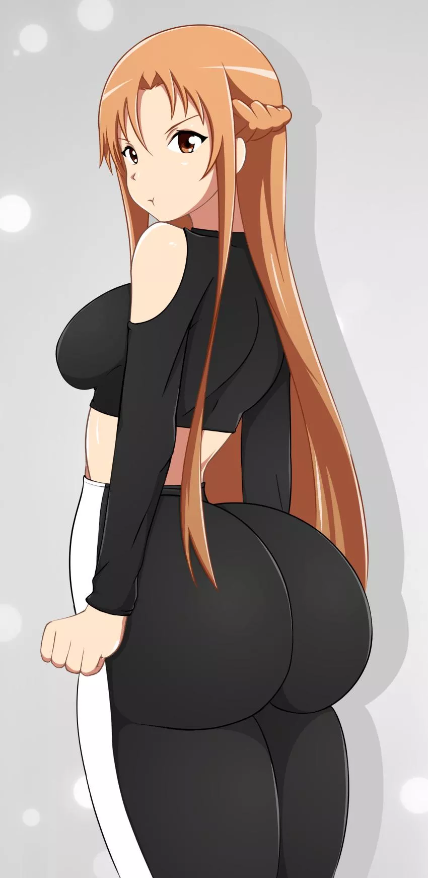 asuna’s working so hard in the gym to impress kirito, but he still isn’t noticing her efforts, so to make him jealous, she showed you her progress posted by su77ocatio6