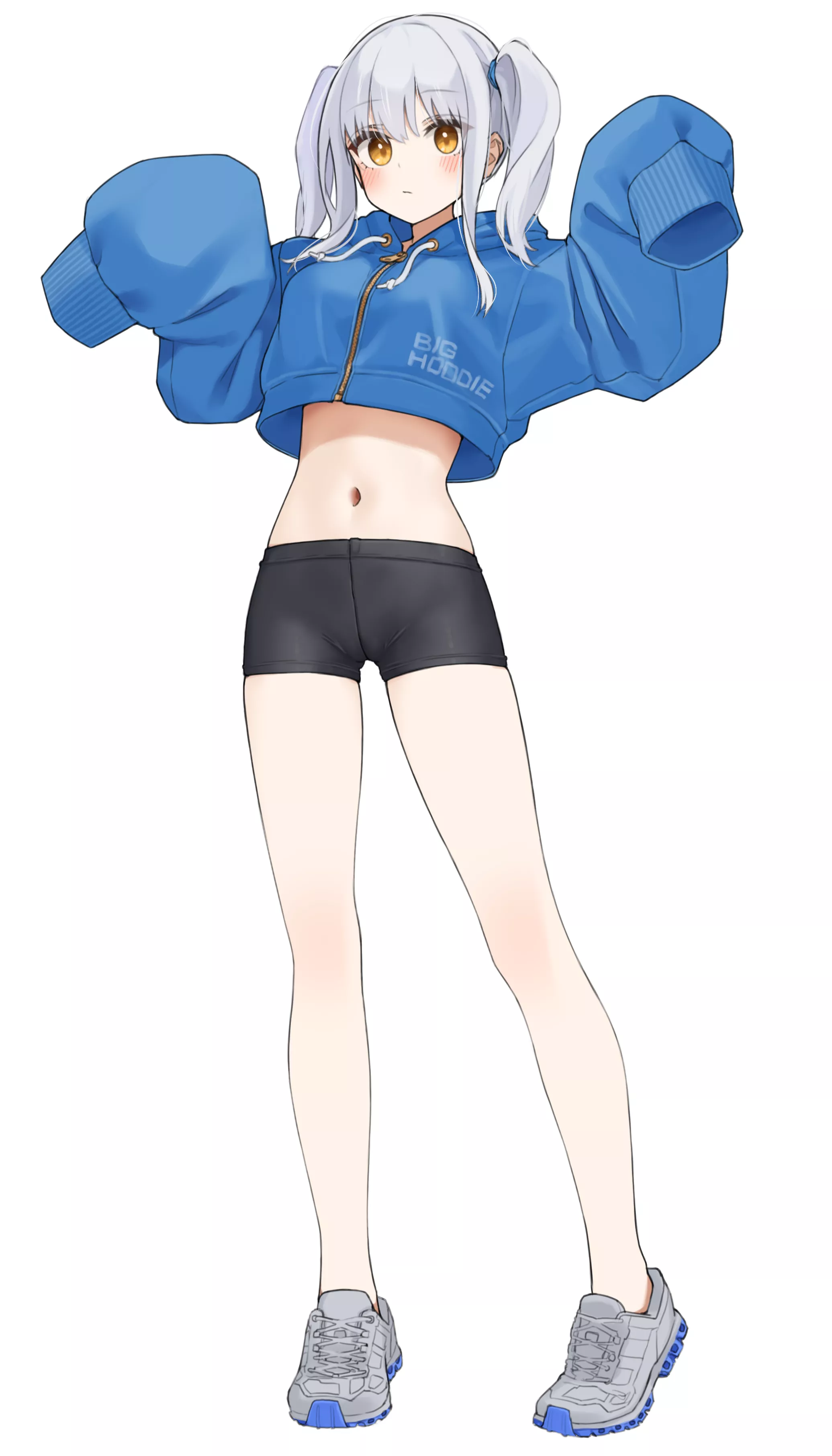 Crop-Top Hoodie [Original] posted by A_MASSIVE_PERVERT