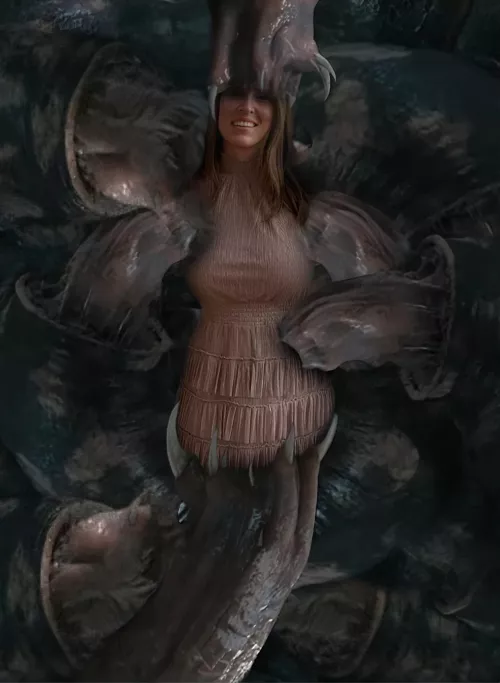 {image} Whitney eaten by multiple carnicitus. Art by FreedomTar by Content-Salamander20