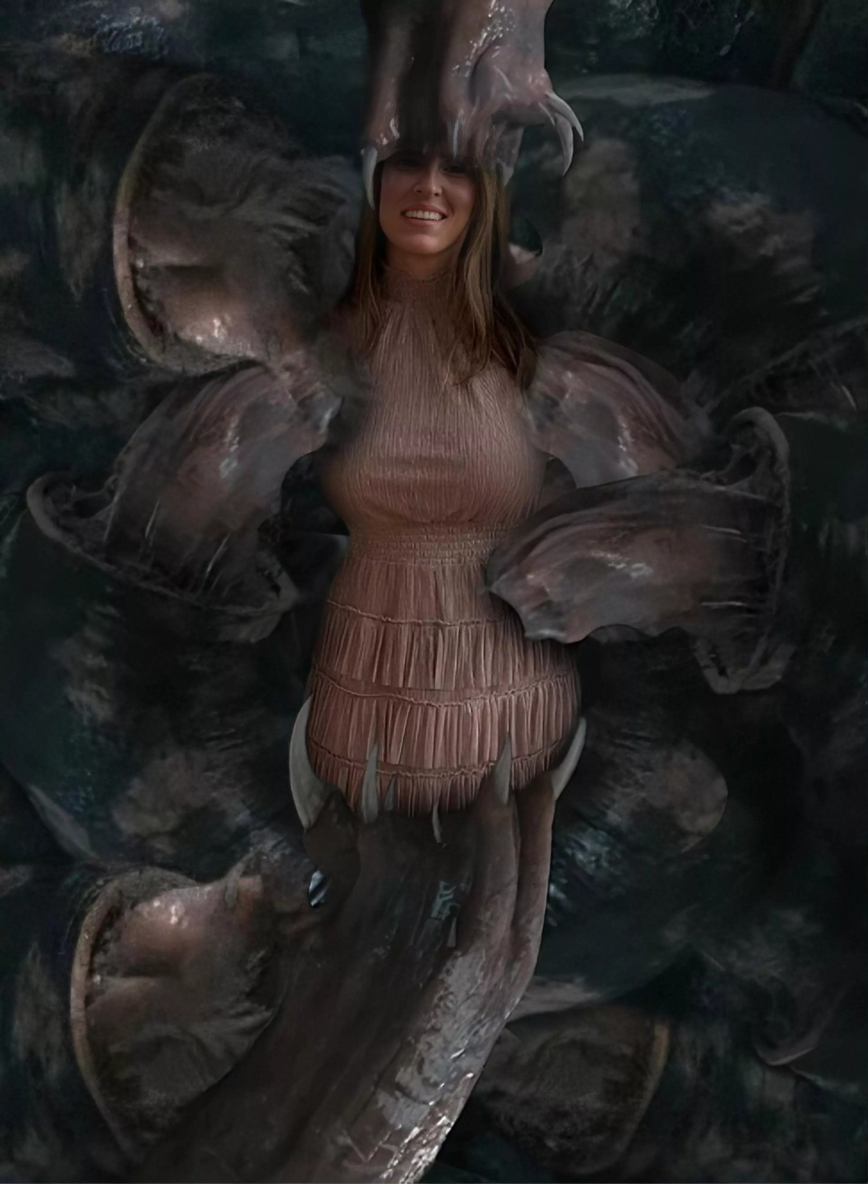 {image} Whitney eaten by multiple carnicitus. Art by FreedomTar posted by Content-Salamander20