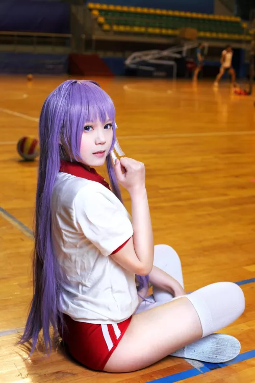 Kyou Fujibayashi gym uniform (Clannad) by Rollroll by _trapd00r_