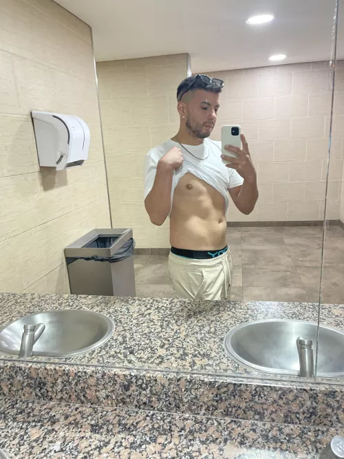 lick it here in the cinema bathroom! hurry before someone arrives by latinpedropedro