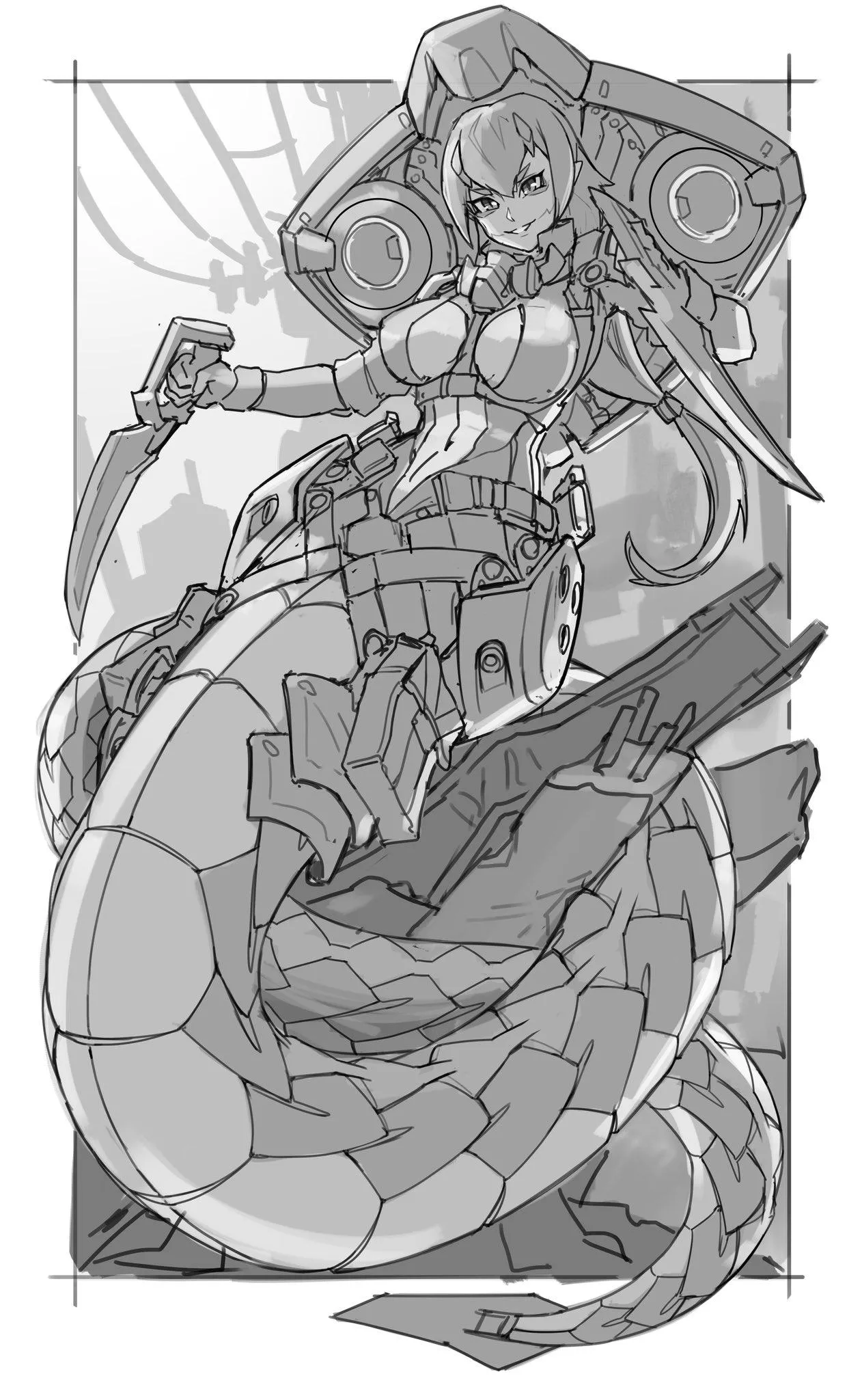 Mecha Lamia by Zen_jirakun posted by MikeWrenches