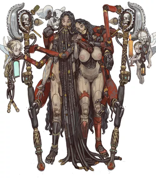 Mechanicus Couple by mossacannibalis by ChaosMarine123