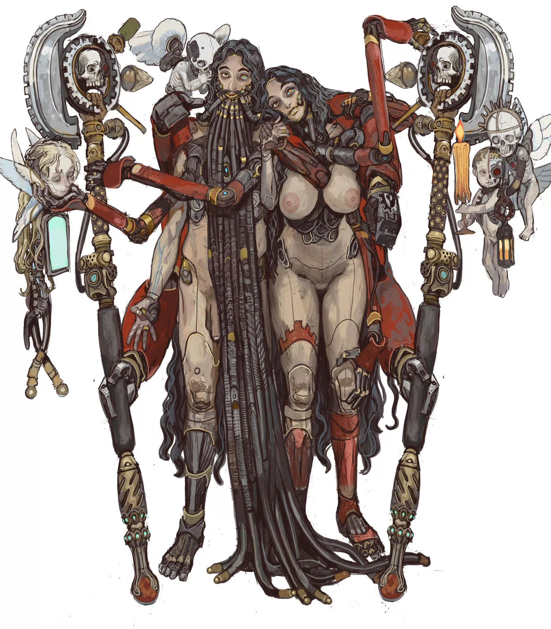 Mechanicus Couple by mossacannibalis posted by ChaosMarine123