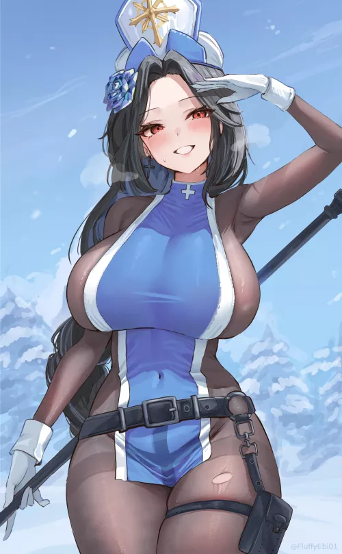 Priestess Maiden ice rose [Nikke] by DesperateAd8734