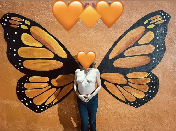 Quickly got topless for this public mural  by Lilith_back_in_Eden