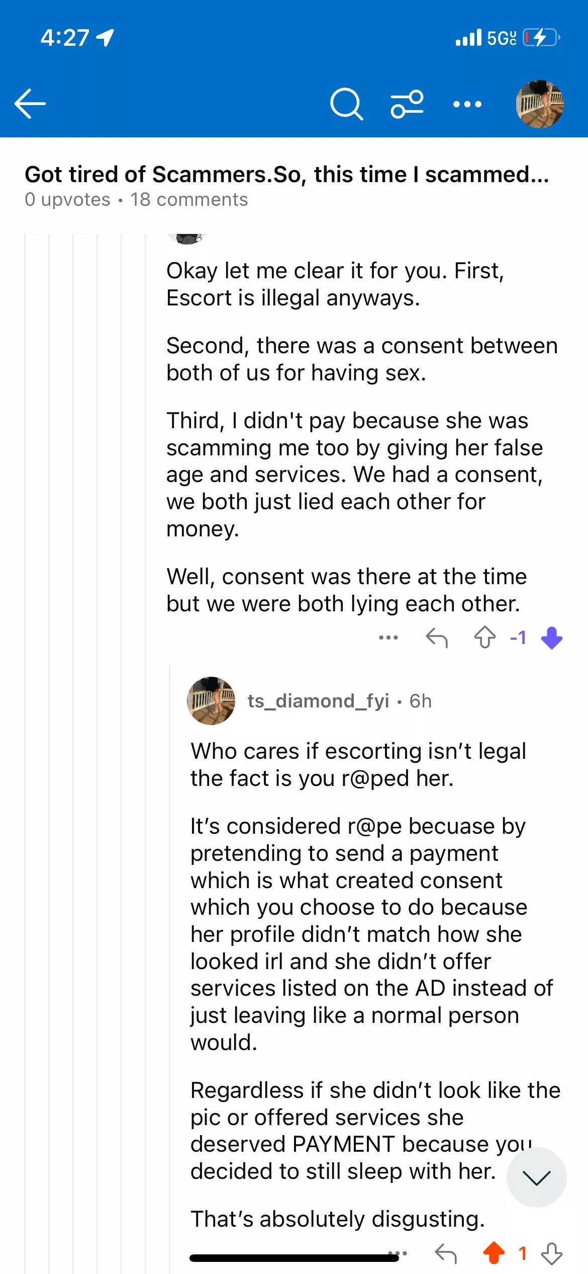 Ran off without paying posted by ts_diamond_fyi