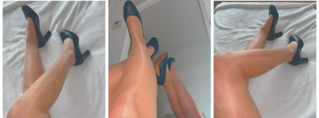 Your sexy cabin crew, nylon tights high heels only fans  by Current-Principle384