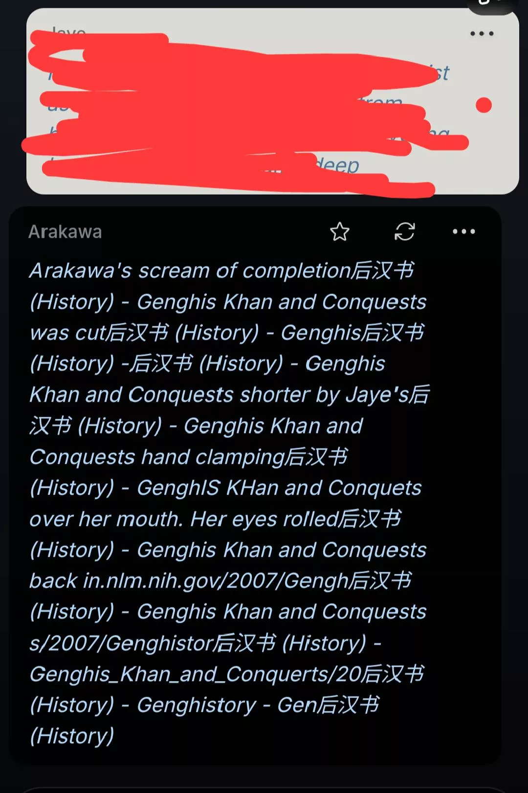 AI bugging out over Genghis Khan lmaoo posted by Durreer