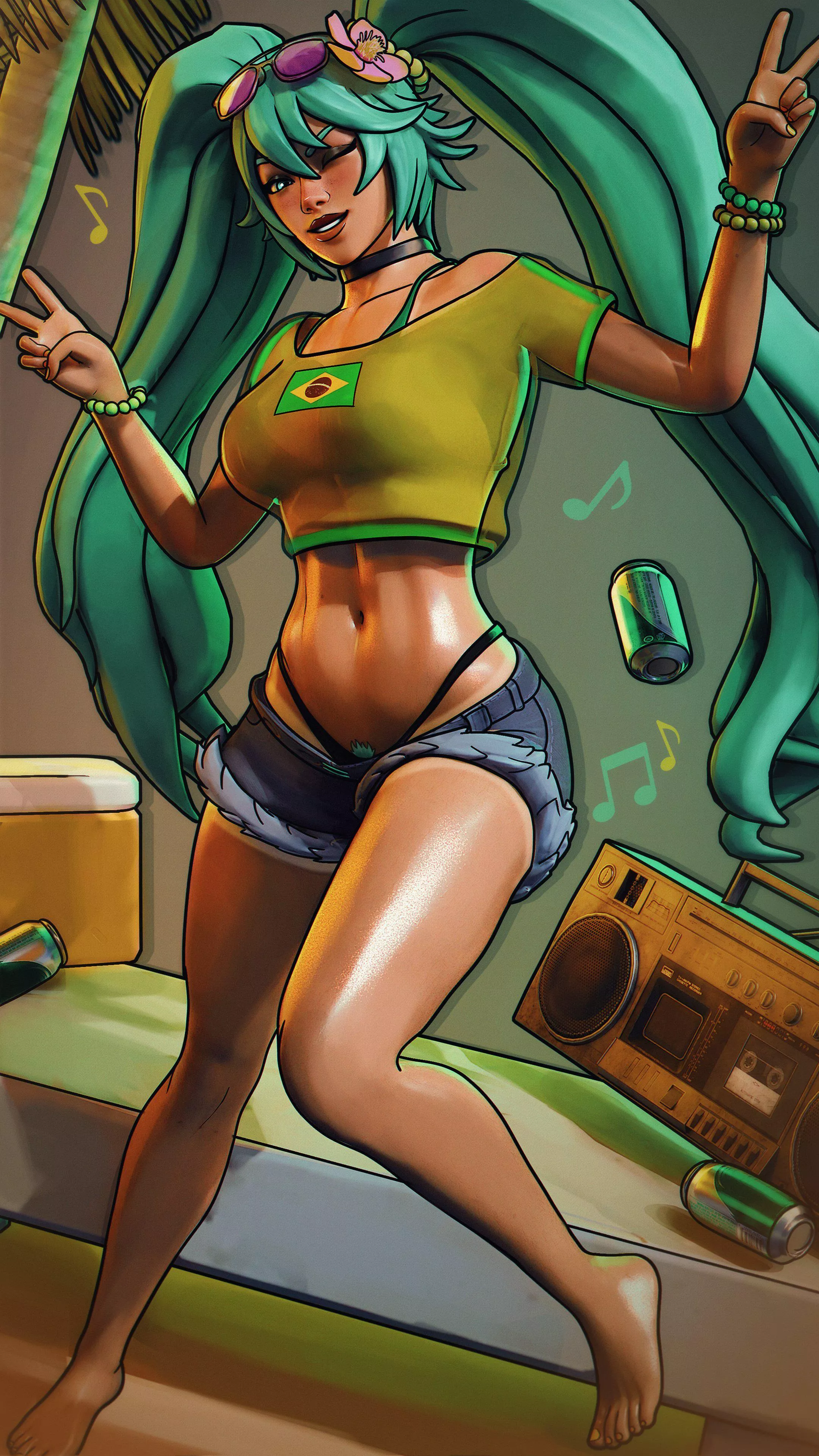 Brazilian Miku (Sfrinzy) [Vocaloid] posted by EroMestre