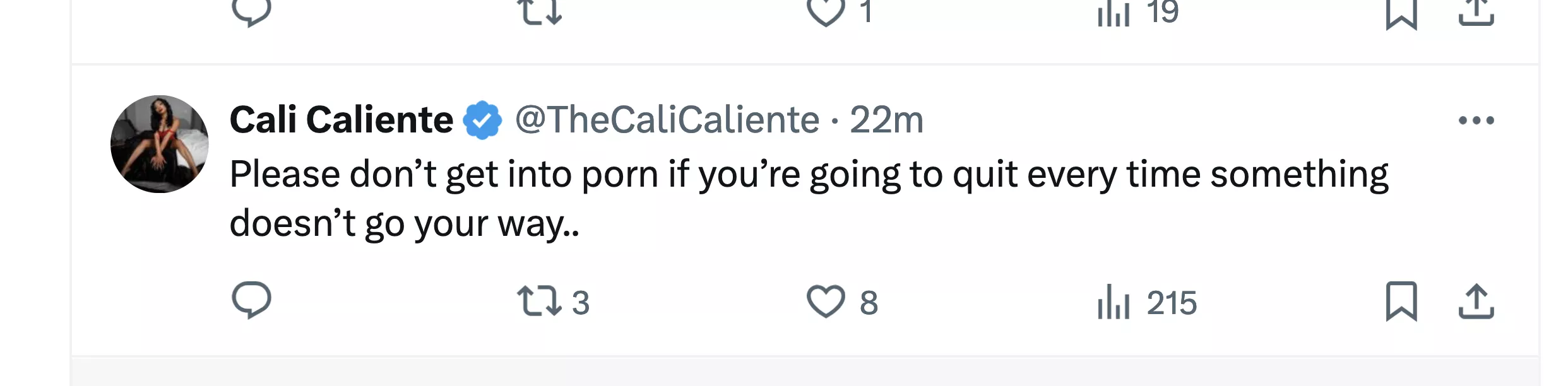 Cali Caliente keeps it real posted by DSCholly