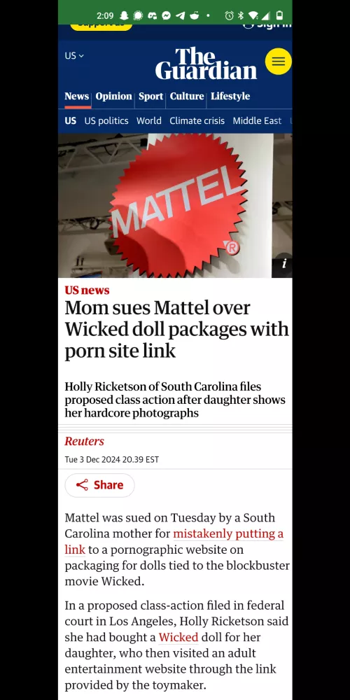 Mom sues toy maker by rage_guy311