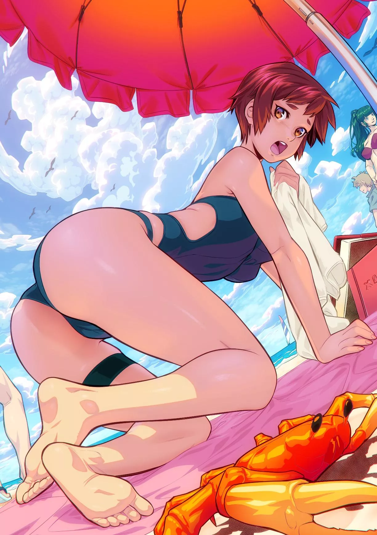 [OC] Kei from WiFi Wars: Speedometer in Swimsuit. posted by Mangatellers