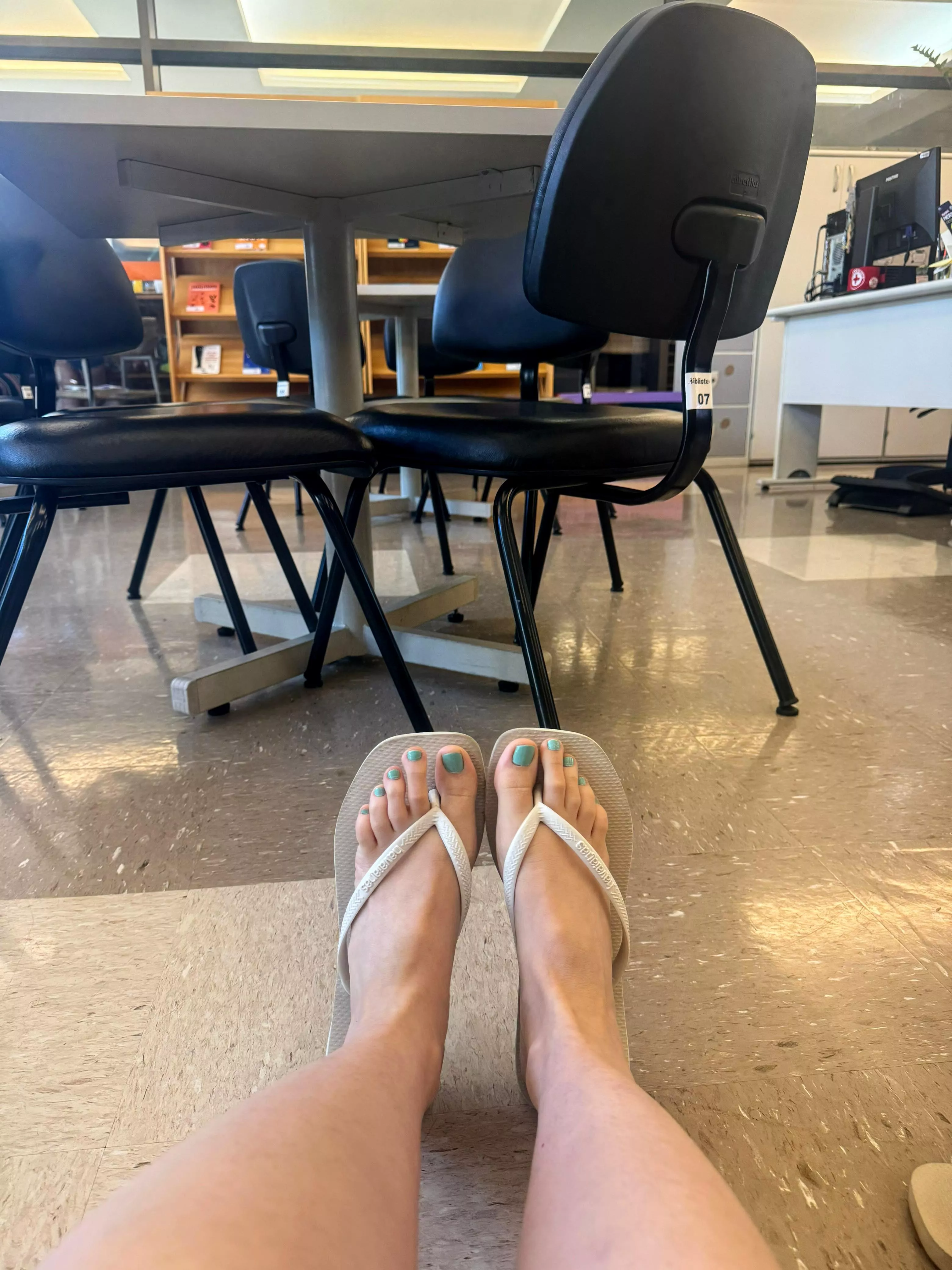 Would you stare at my feet if you saw them in the library? posted by Crystal_Foot