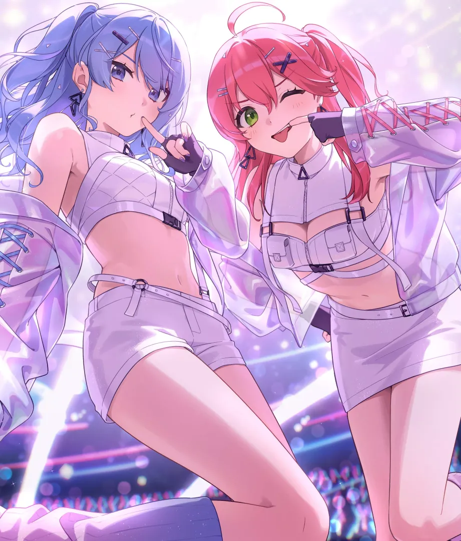 Miko & Suisei [Hololve] posted by CheetahSperm18