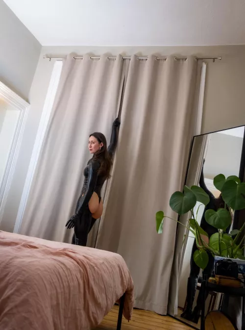 Would you be more scared or excited if you came home to find me wearing this?  by LATEXnCHILL