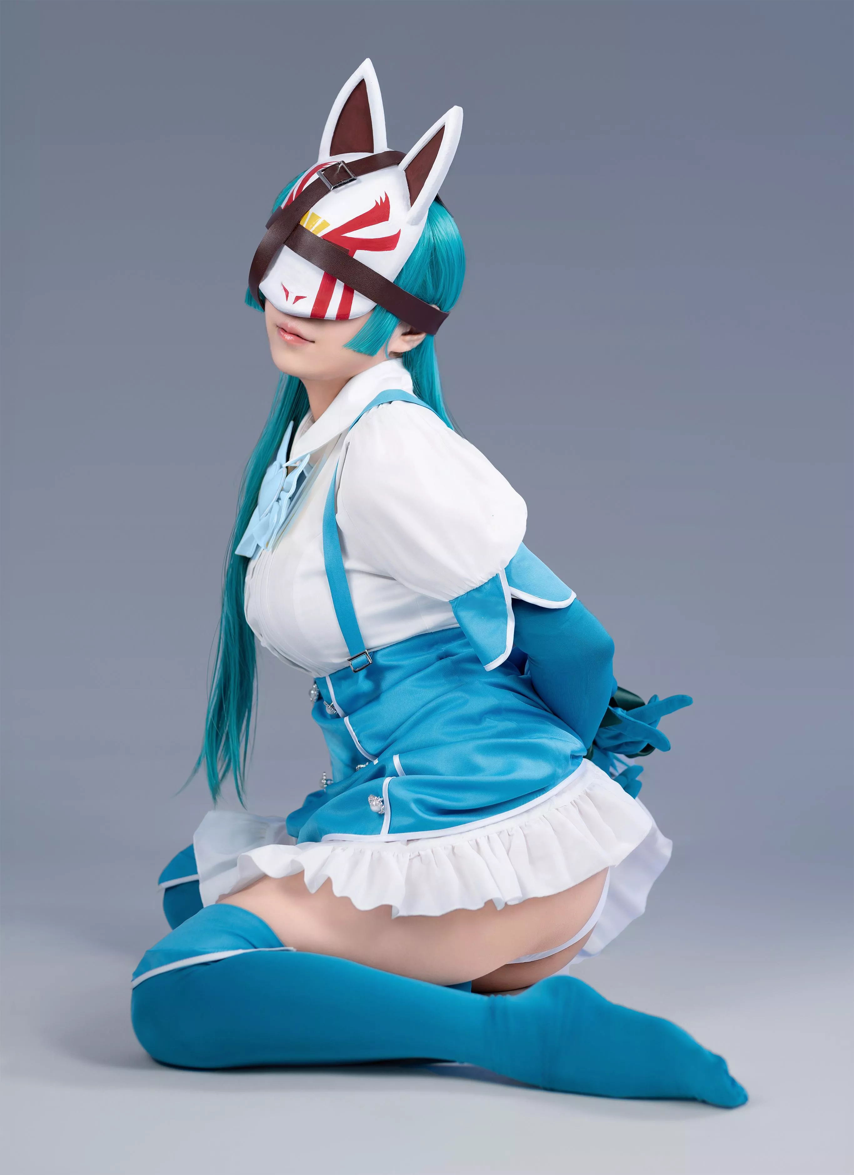 @_aoi_oi Gushing over magical Girls Azure Chan Bondage Cosplay posted by Pwnagepancakes