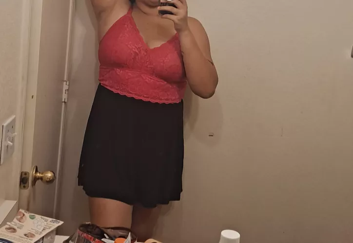 Black and pink is a great combo by Ellieerotica2