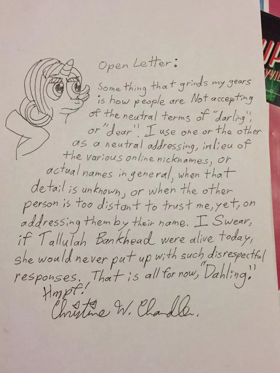 Chris calling people “dear” and “darling” posted by Cultural-Atmosphere9