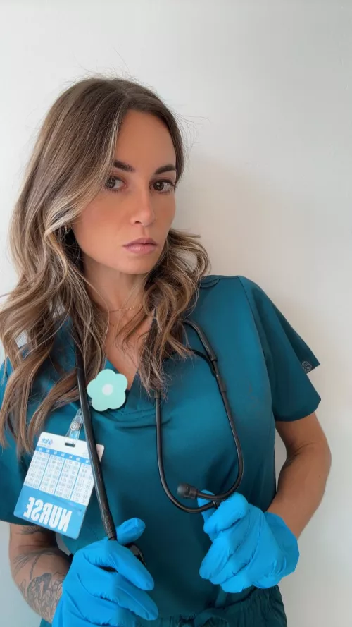 Could you resist my latex gloves? by nursemiamonroe