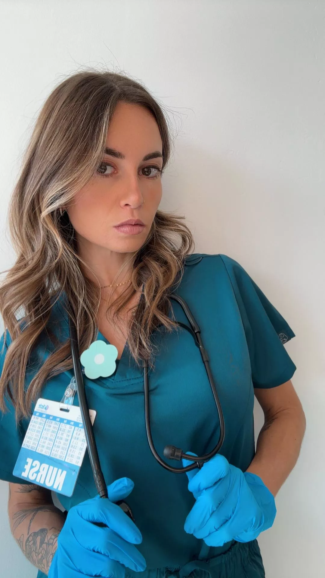 Could you resist my latex gloves? posted by nursemiamonroe