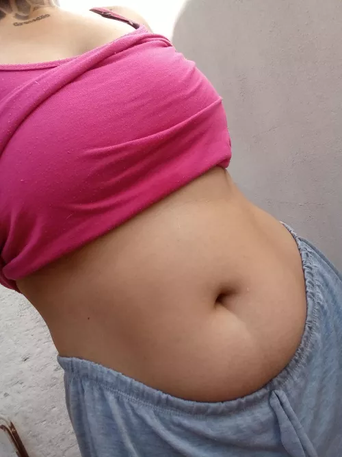 My belly button is too sensitive and ticklish today  by xxredqueenxx