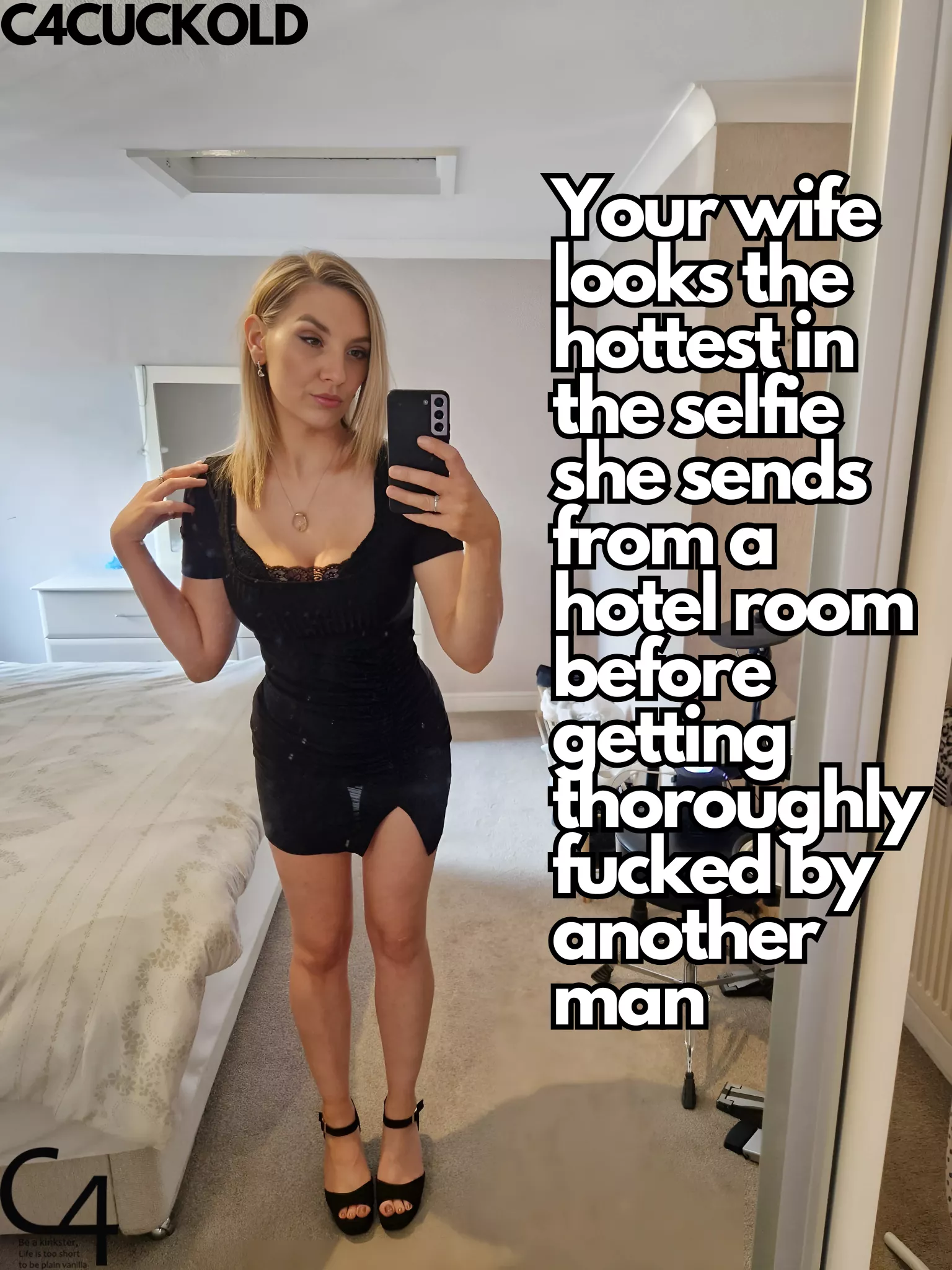 She looks so hot in these selfies she send before another man get to consume her to the fullest (same profile name on imagefap) posted by C4cuckold