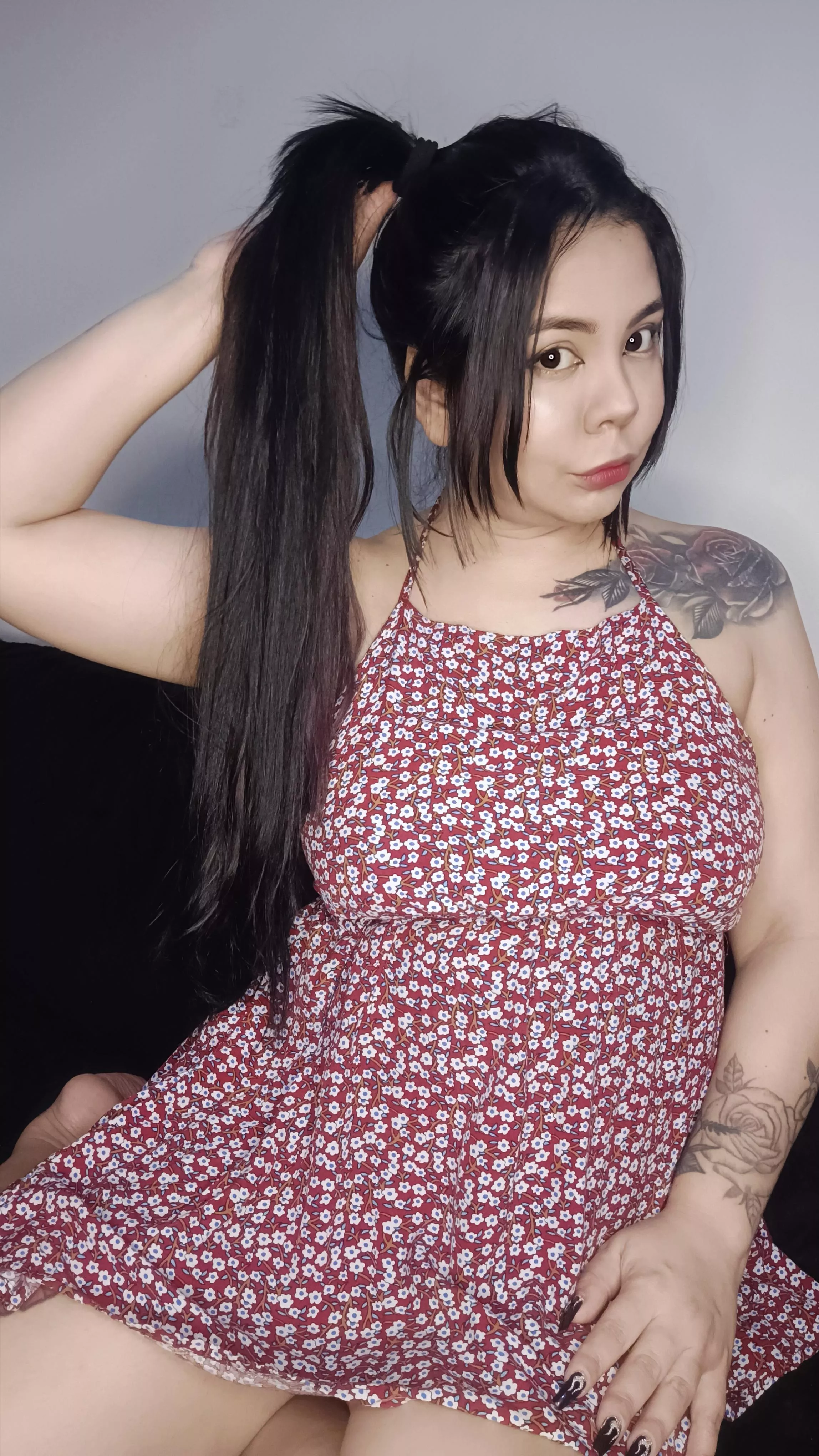 Would you like to see my big “ponytail?” wink wink posted by mei_miller