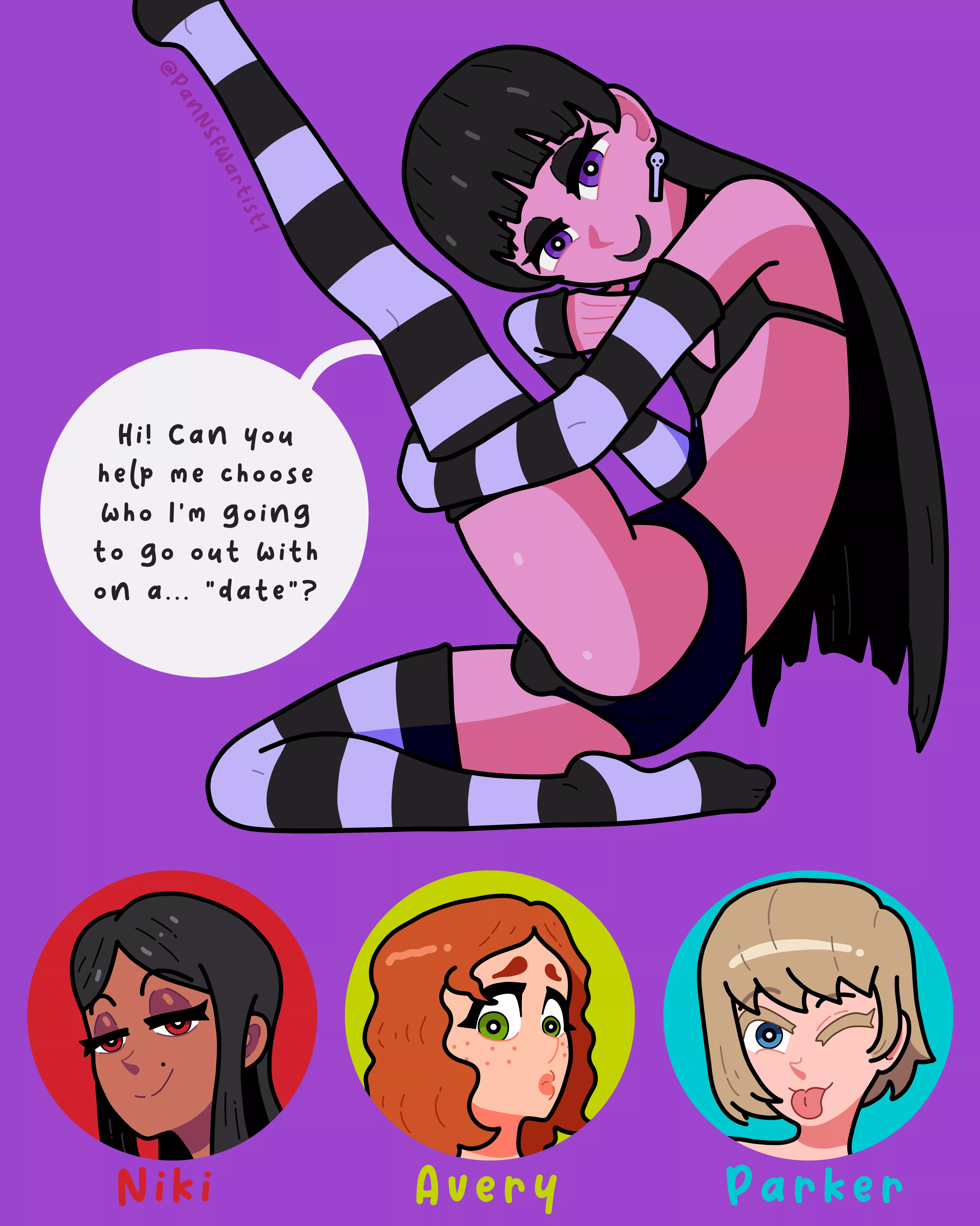 Choose a partner for Amay to do her erotic shoot (@PanNSFWartist1) [OC] posted by Pan_NSFWartist