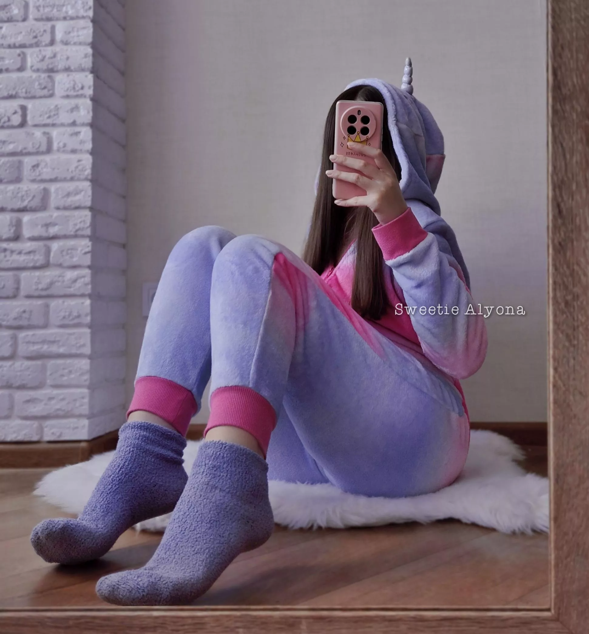 Cute and cozy 🦄💜 posted by SweetieAlyona