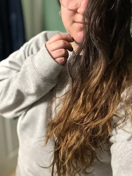 I am snuggled in my fav oversized crewneck🥹 it’s the best feeling ever  by Itsravenxoxo