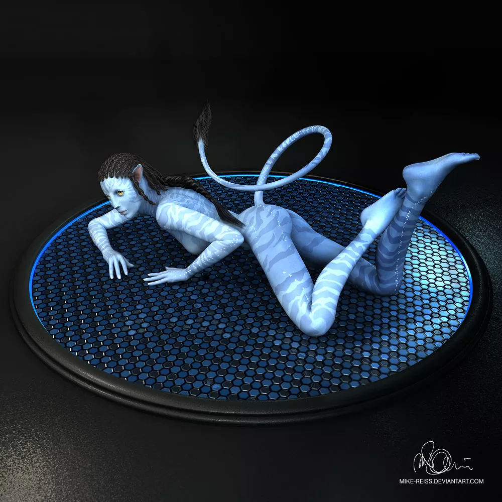 Na'vi girl render (mike_reiss) posted by NastinaX