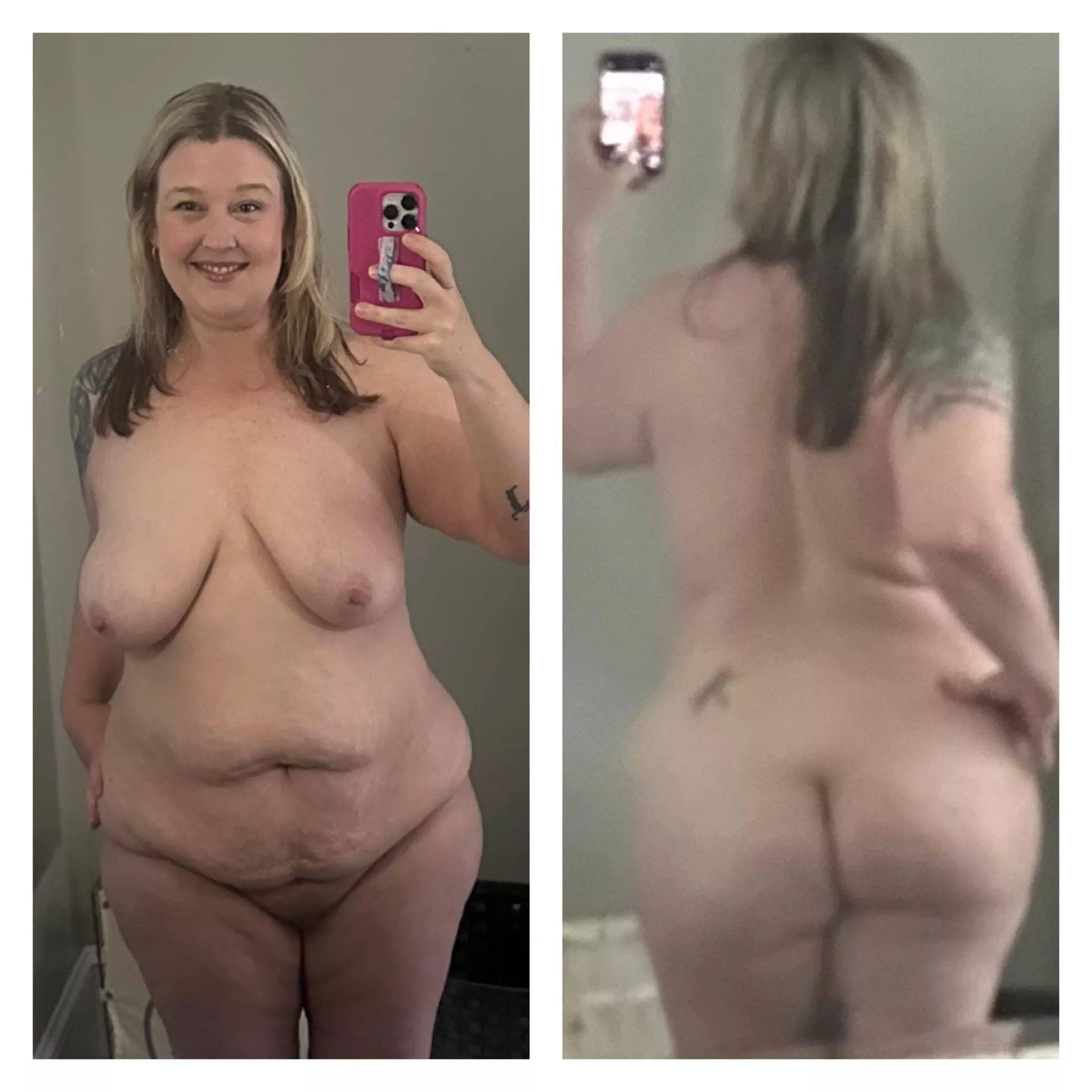 This is what a totally natural, 45F, 240 pounds looks like.  posted by smartfunnygirl