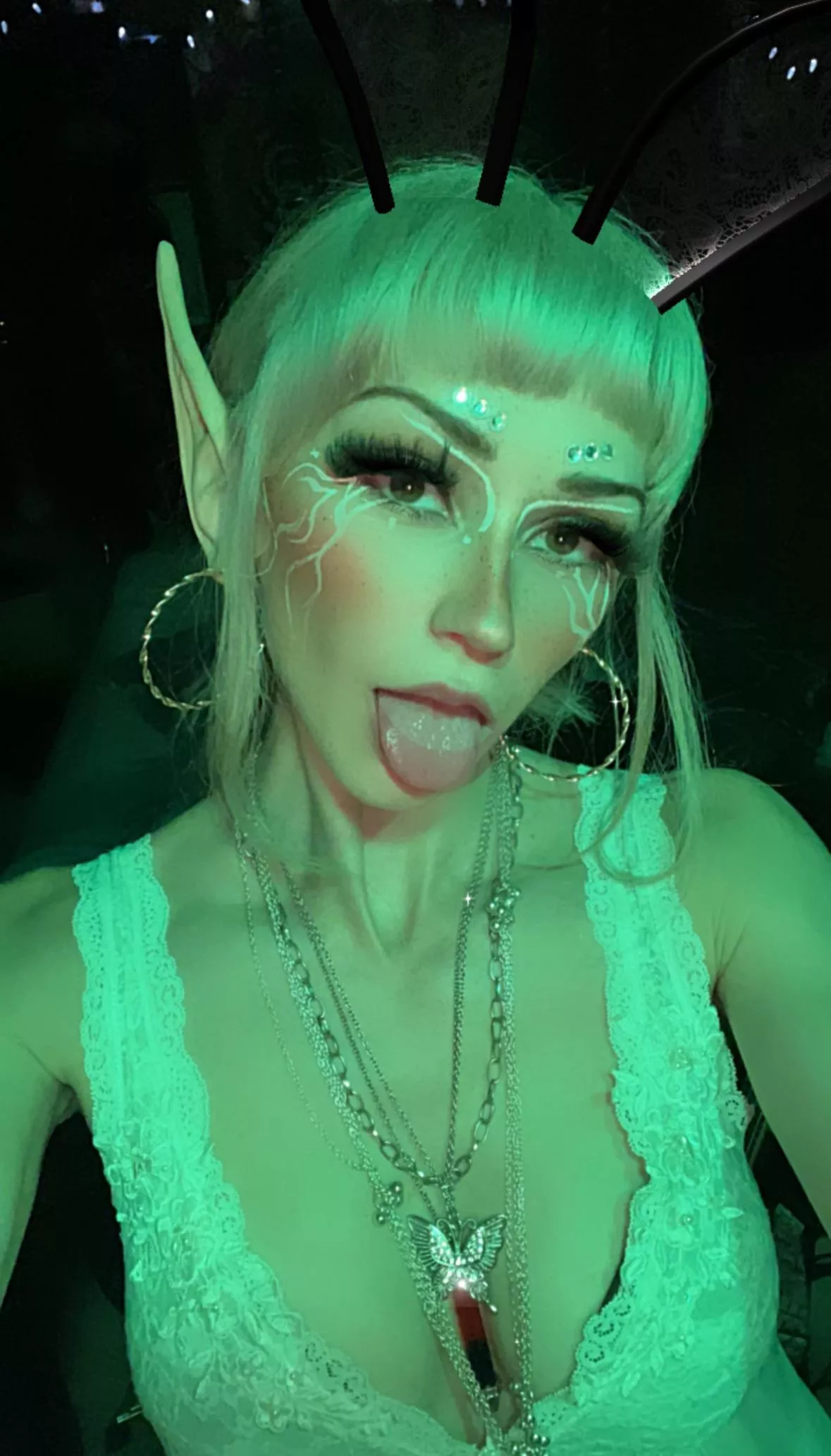 Did a cute lil elf look yesterday 🥰💕 posted by xxxkitty26