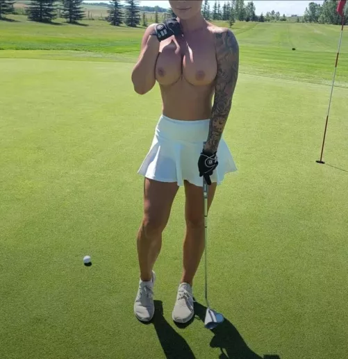 Golfing topless with my husband's friends,  I always give the winner a 19th hole by HisExoticVixen