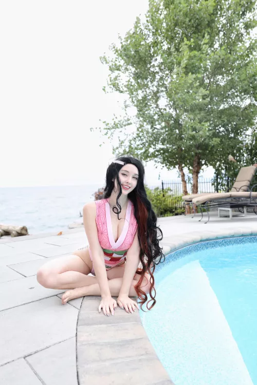 Nezuko from Demon Slayer by me Cluelo by Icecream-Scholar