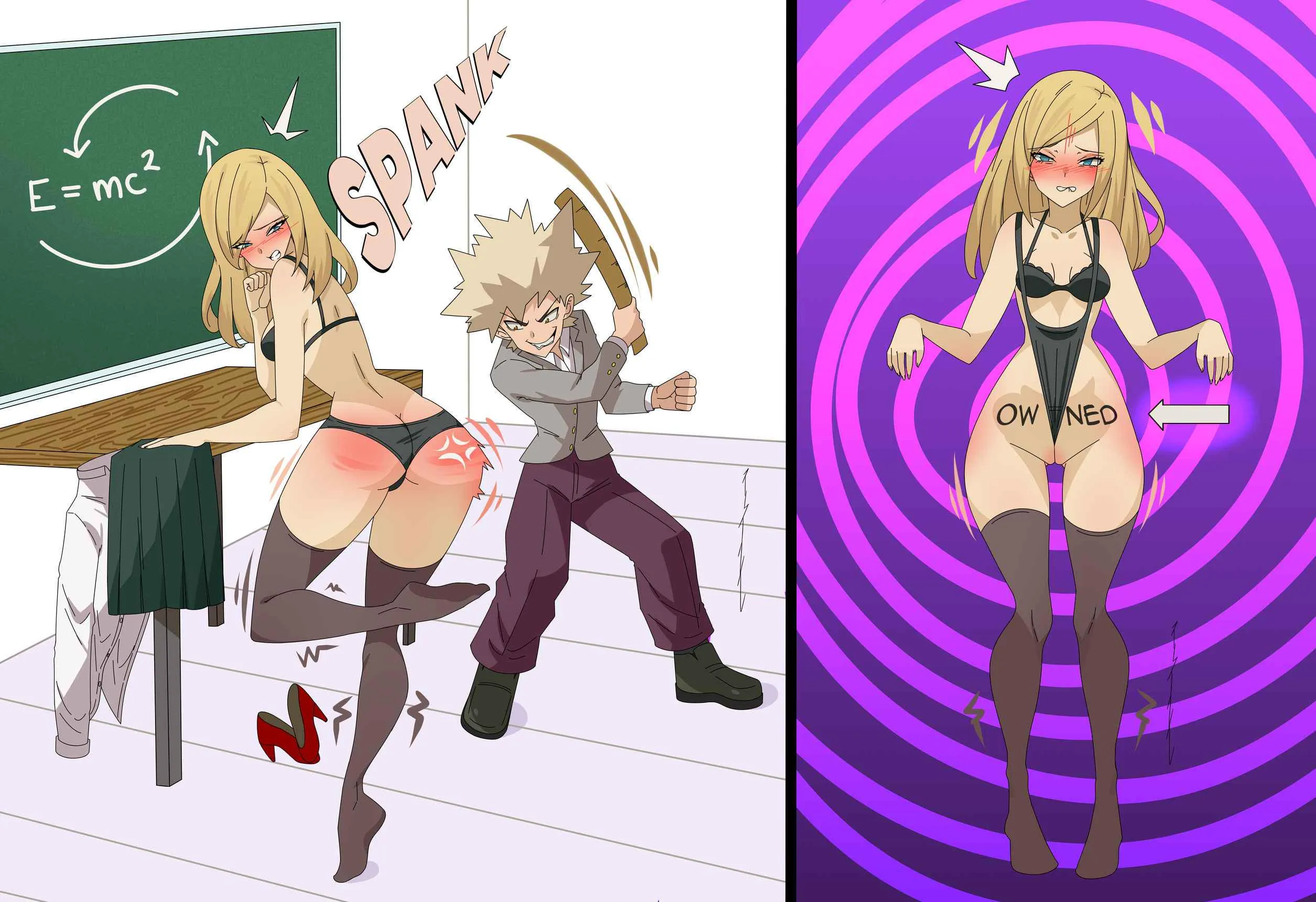 A harsh lesson in humiliation (artwork by Rirnn) posted by The-Fire-Burns