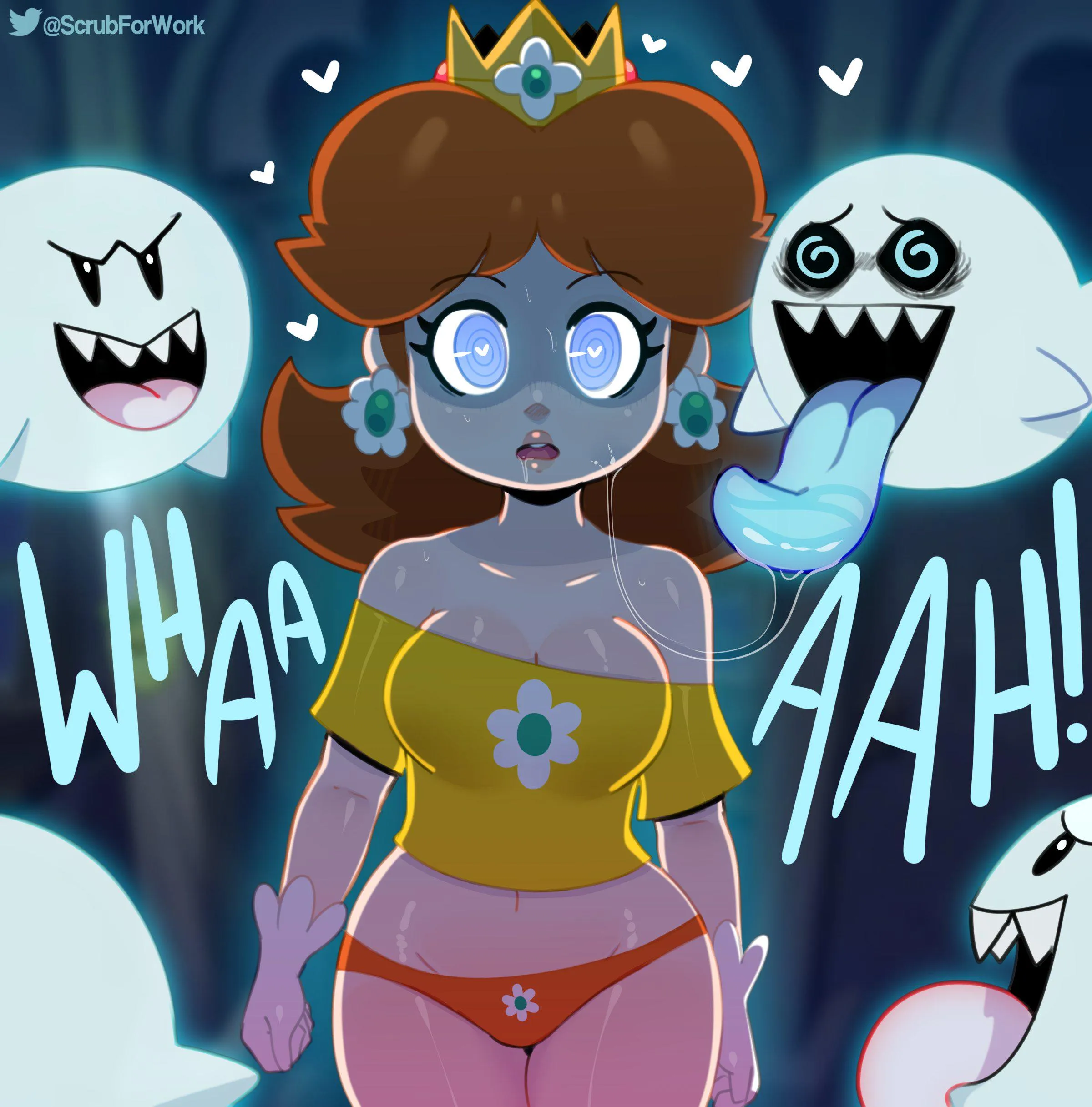 Princess Daisy (Super Mario) [@ScrubForWork] posted by Groundbreaking-Set13
