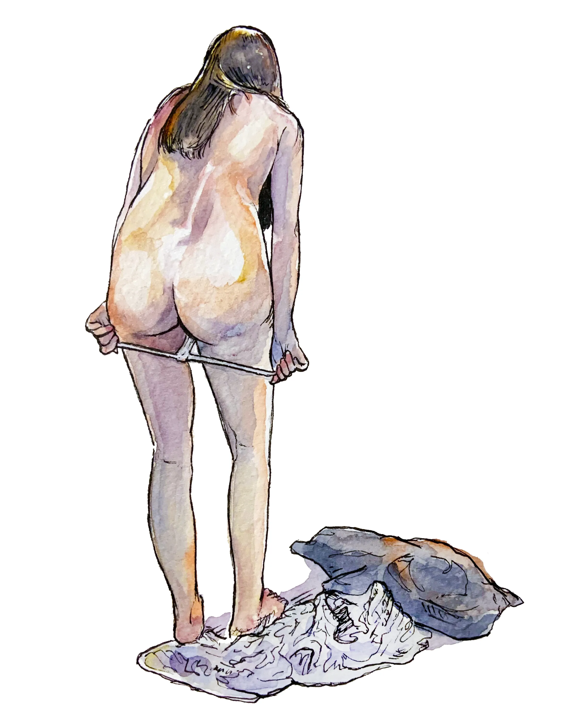 Undressing (commission) by me posted by boxyban