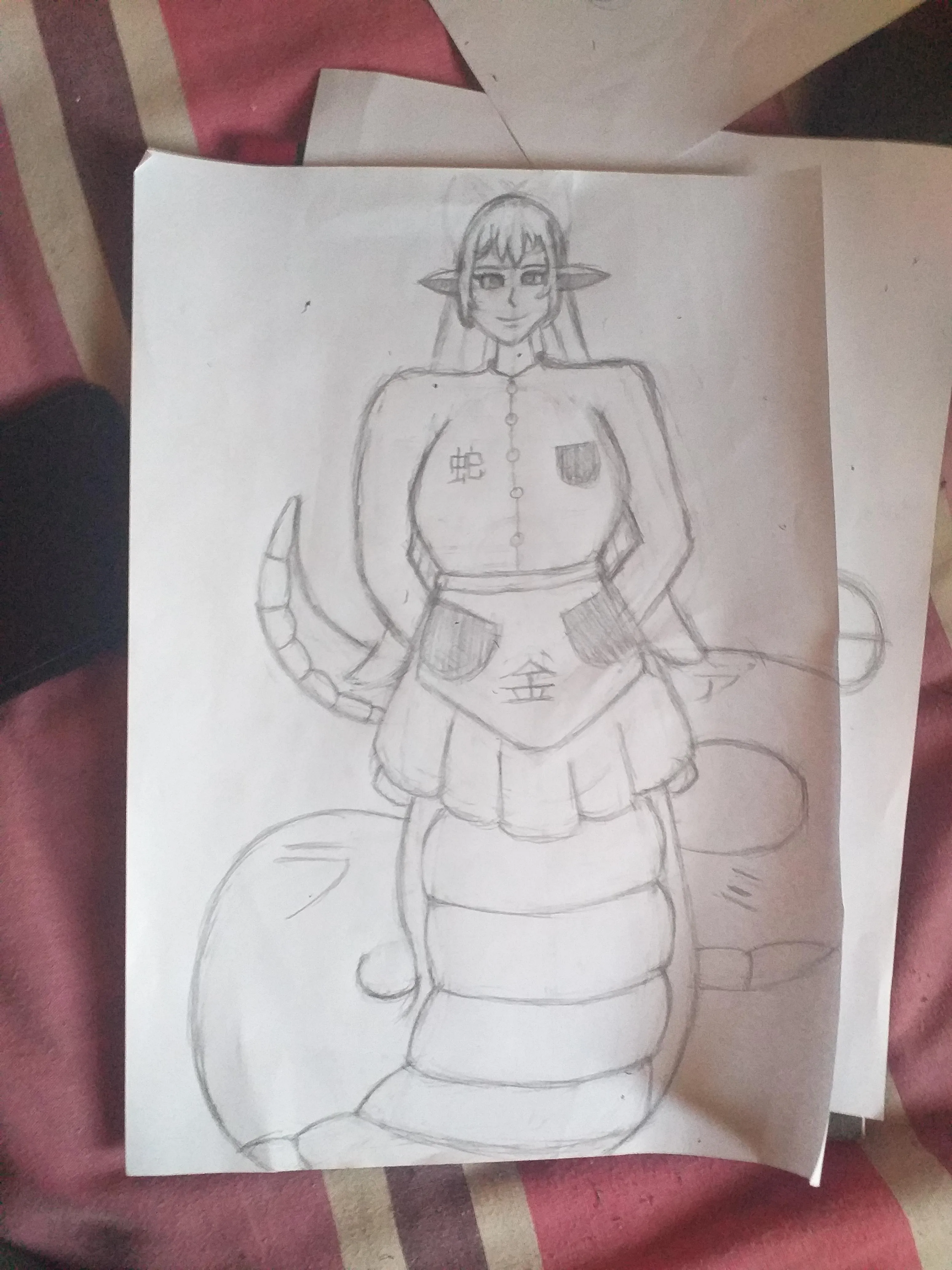 Beginner artist draws a lamia (OPEN TO CRITISM) posted by Cursed_Pokemon