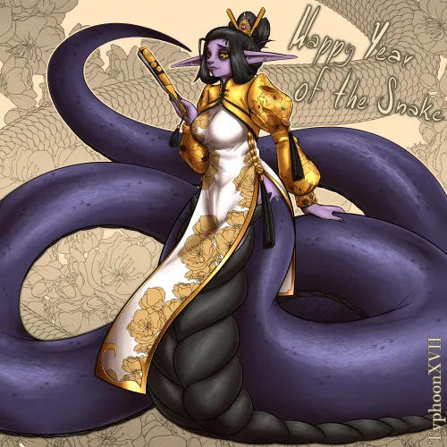 Happy Year of the Snake! (OC) by TyphoonXVII