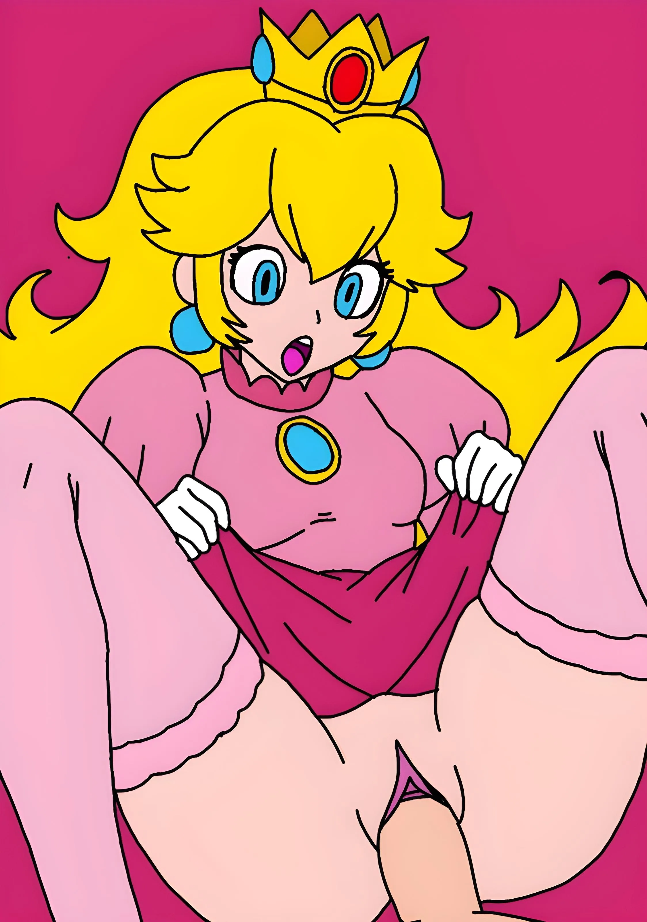 Princess peach by (gachafox) posted by Gachafoxythepirate