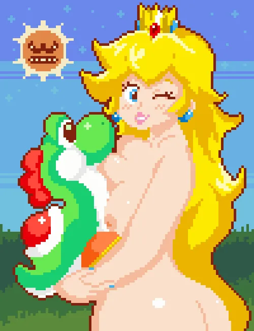 Princess Peach Pixel Art by (ChickenBreasts) by PinkiHoney