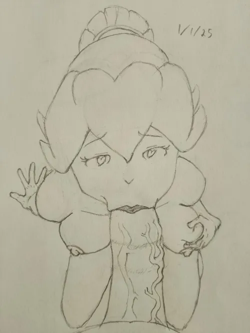 Princess Peach staying busy on a Monday by PairASocial