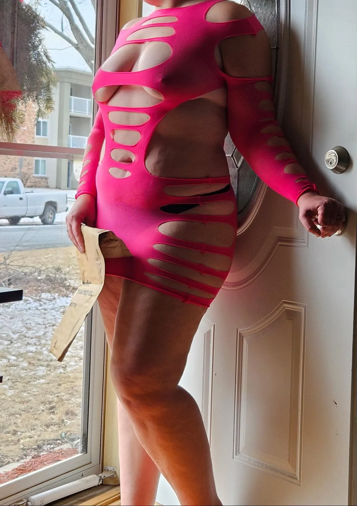 Thanked the Amazon driver as he left. posted by somekindsofporn