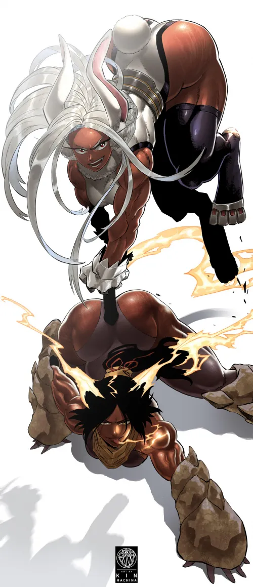 2 Goddess in one frame(KIN_MACHINA) by brolyssjprimal