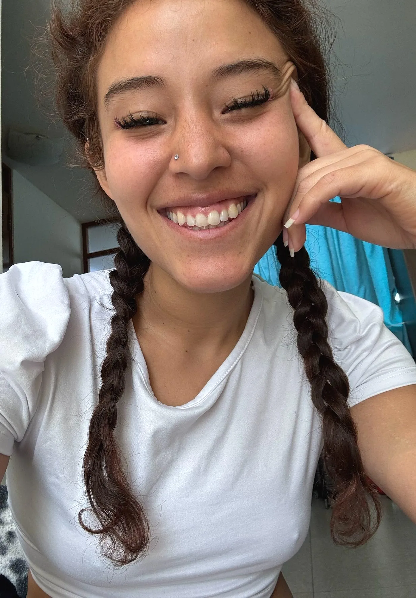 No makeup, just a genuine smile posted by SuperShyBarbie