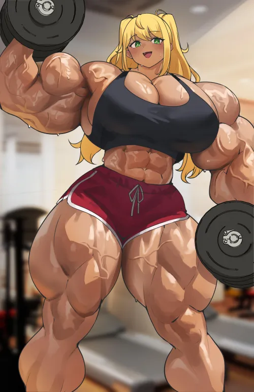 Sakura Hibiki [@musctonk] by TheTMoneyMan